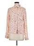 Atmosphere 100% Viscose Print Pink Long Sleeve Blouse Size 8 - photo 1