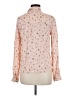 Atmosphere 100% Viscose Print Pink Long Sleeve Blouse Size 8 - photo 2