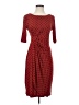Connected Apparel Polka Dots Red Casual Dress Size 4 - photo 1