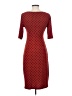 Connected Apparel Polka Dots Red Casual Dress Size 4 - photo 2