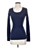 Caslon 100% Cotton Blue Long Sleeve Top Size XS - photo 1