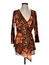 J.t.b. Brown 3/4 Sleeve Blouse Size S - photo 1