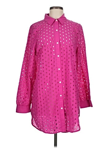 J.Crew Factory Store 3/4 Sleeve Button-Down Shirt (view 1)
