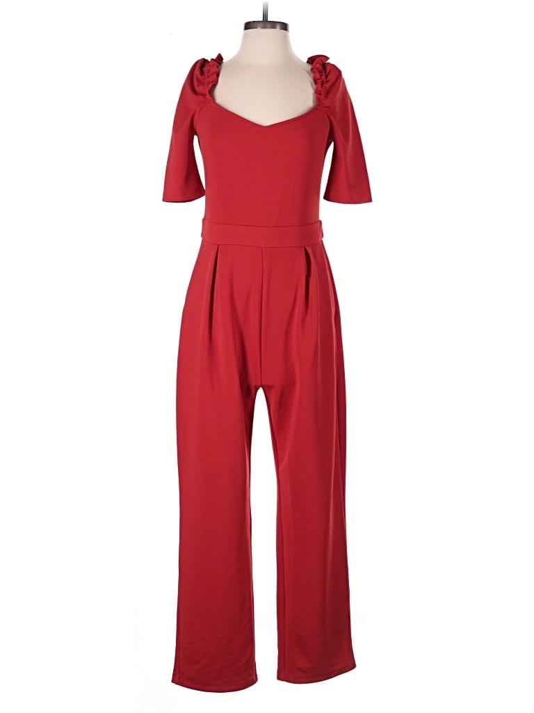 Pre-owned Mng Jumpsuit In Red
