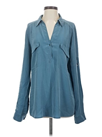 Eileen Fisher Long Sleeve Silk Top (view 1)
