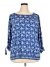 Max Studio Blue 3/4 Sleeve T-Shirt Size 2X - photo 1