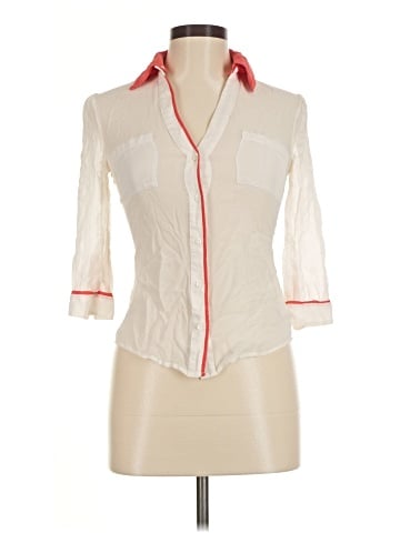 Bebe 3/4 Sleeve Button-Down Shirt (view 1)