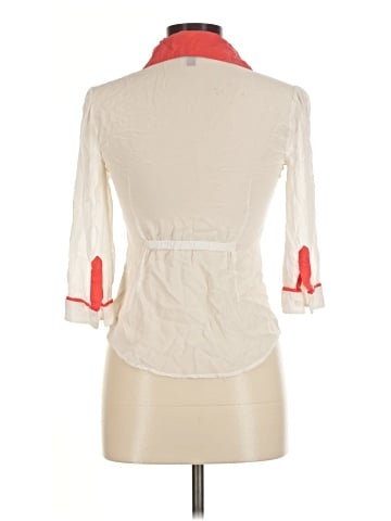 Bebe 3/4 Sleeve Button-Down Shirt (view 2)
