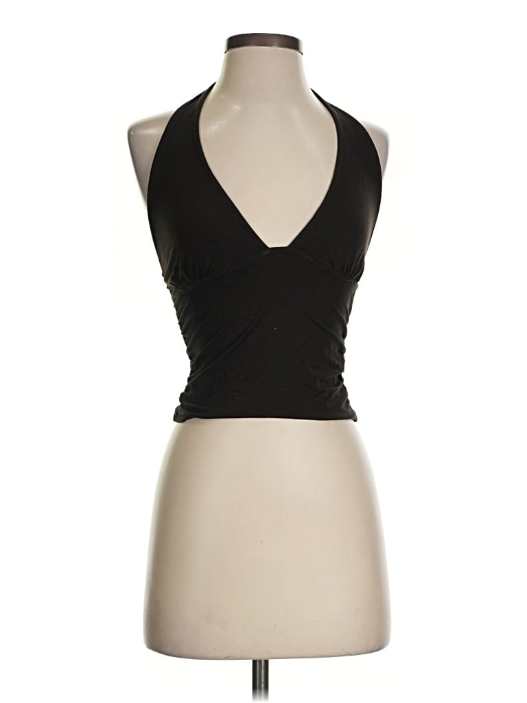 Pre-owned Motel Tank Top Black Halter Neckline Tops