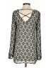 Maurices 100% Polyester Silver Long Sleeve Blouse Size XS - photo 2
