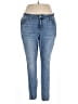 Kaari Blue Solid Blue Jeans Size 18W - photo 1