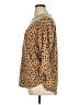 Crown & Ivy Animal Print Brown Long Sleeve Blouse Size XL - photo 5