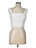 Lulus 100% Polyester White Sleeveless Top Size L - photo 1