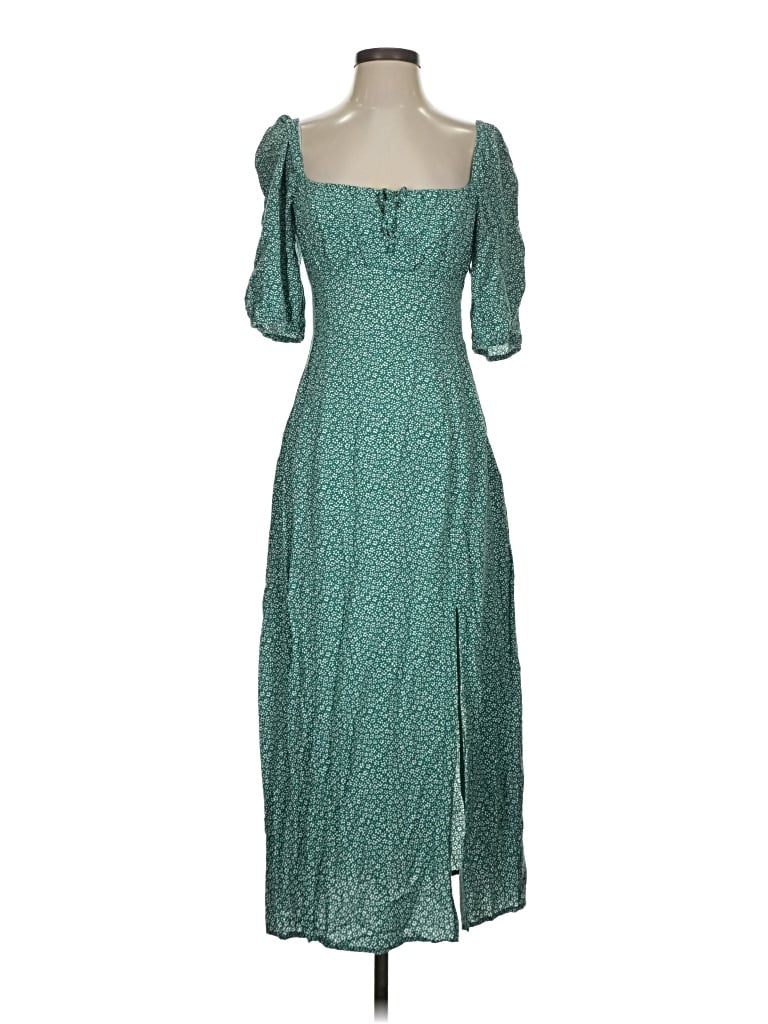 Pre-owned Divided By H&m Casual Dress In Teal