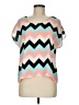 rue21 100% Polyester Teal Short Sleeve Blouse Size M - photo 1