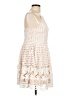 Aqua 100% Polyester Ivory Cocktail Dress Size L - photo 4