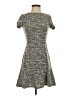 Aqua Tweed Gray Casual Dress Size S - photo 1