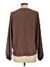Gilli Brown Long Sleeve Blouse Size L - photo 2