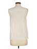 Diane von Furstenberg 100% Polyester Ivory Sleeveless Blouse Size 8 - photo 2