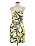 Express Design Studio Print Yellow Cocktail Dress Size 8 - photo 1