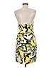 Express Design Studio Print Yellow Cocktail Dress Size 8 - photo 2
