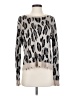 Fate Animal Print Silver Pullover Sweater Size S - photo 1
