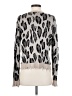 Fate Animal Print Silver Pullover Sweater Size S - photo 2