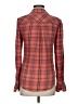 Maurices Plaid Red Long Sleeve Button-Down Shirt Size XS - photo 2