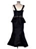 Mac Duggal 100% Polyester Solid Black Cocktail Dress Size 16W - photo 2