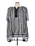 Catherines 100% Polyester Gray Short Sleeve Blouse Size 5X - photo 1