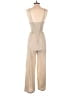 Japna Metallic Tan Jumpsuit Size S - photo 2