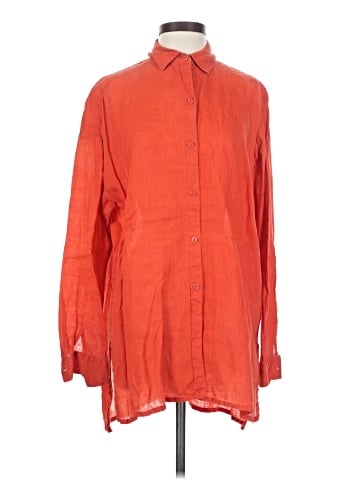 Eileen Fisher Long Sleeve Button-Down Shirt (view 1)