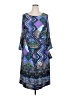 Avenue Print Blue Casual Dress Size 18 Plus - photo 1