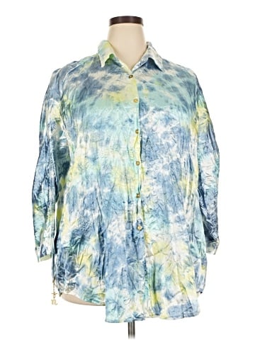 Roaman's 3/4 Sleeve Blouse (view 1)