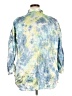 Roaman's 100% Polyester Tie-dye Blue 3/4 Sleeve Blouse Size 18W - photo 2