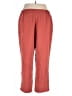DressBarn 100% Polyester Solid Red Casual Pants Size 18 - photo 2
