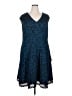 Avenue Blue Cocktail Dress Size 20 Plus - photo 1