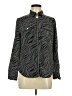 MICHAEL Michael Kors 100% Polyester Animal Print Black Long Sleeve Top Size M (petite) - photo 1
