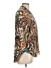 Jaclyn Smith 100% Polyester Paisley Brown 3/4 Sleeve Blouse Size L - photo 4