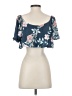 Leith 100% Polyester Blue Short Sleeve Top Size S - photo 2