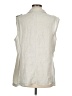 J.Jill 100% Linen Ivory Vest Size M - photo 2