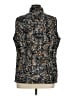 Weekends by Chico's 100% Polyester Animal Print Gold Vest Size XL (3) - photo 2