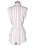 Isabella Rose 100% Rayon Stripes White Romper Size M - photo 2