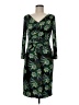 ETRO 100% Polyester Print Green Cocktail Dress Size EU (IT) 44 / US 8 - photo 1
