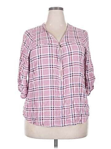 Paper Tee 3/4 Sleeve Blouse (view 1)