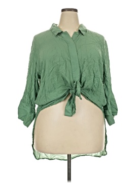 Universal Standard 3/4 Sleeve Button Down Shirt