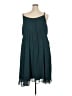 Torrid 100% Polyester Polka Dots Teal Casual Dress Size 4X Plus (4) - photo 2