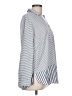 J.Jill Stripes Gray Long Sleeve Button-Down Shirt Size Lg Petite - photo 4