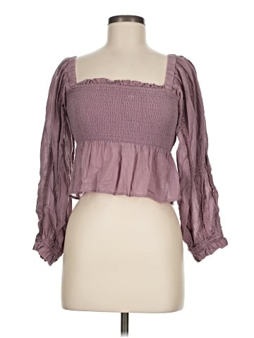 American Eagle Outfitters 3/4 Sleeve Blouse (view 1)
