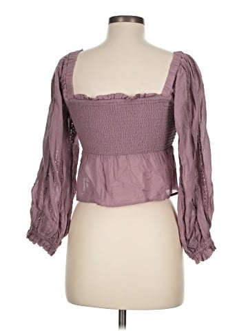 American Eagle Outfitters 3/4 Sleeve Blouse (view 2)
